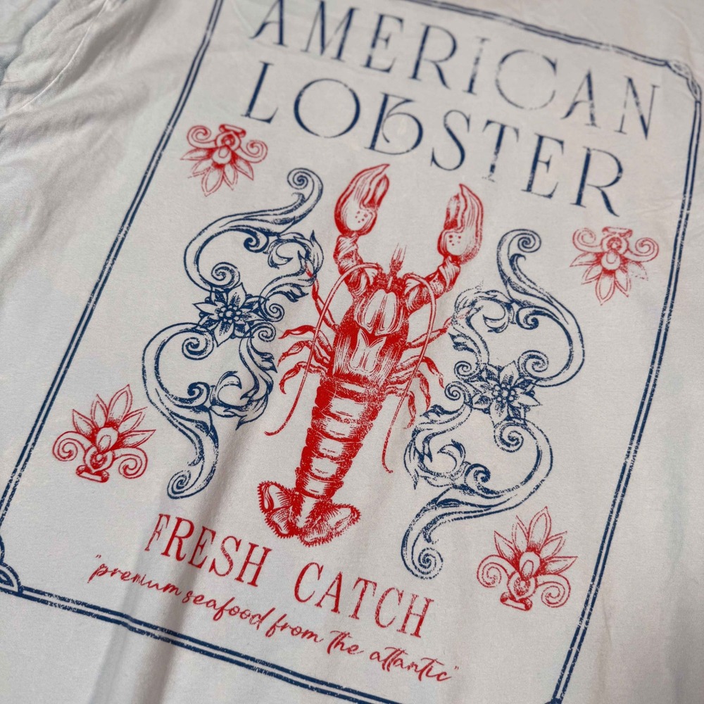 XL Blue American Lobster Fresh Catch Graphic T-Shir Altar'd State Mens XL